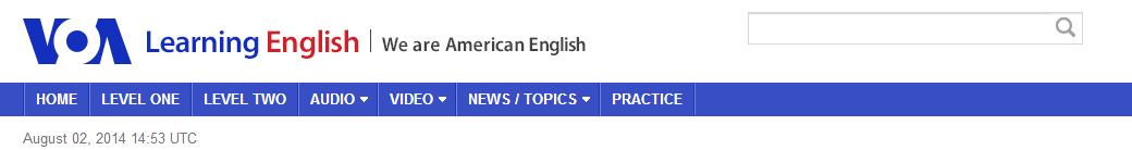 VOA Learning English — práctica de noticias en tres velocidades